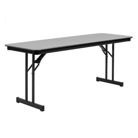 MITYLITE Plastic Folding Table, Gray, 24 x 72 In. RT2472GRB22